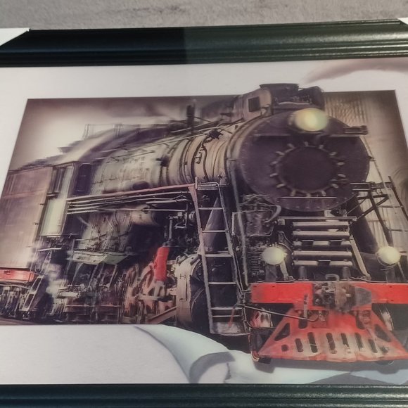 New 3D Train Framed Print - Picture 2 of 6